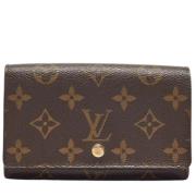 Pre-owned Coated canvas wallets Louis Vuitton Vintage , Brown , Dames