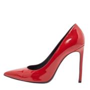 Pre-owned Leather heels Yves Saint Laurent Vintage , Red , Dames