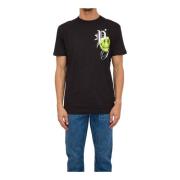 Casual Katoenen T-Shirt Philipp Plein , Black , Heren