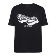 '70s T-shirt Balmain , Black , Heren