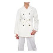 Stijlvolle Trenchcoat voor Vrouwen Marella , White , Dames