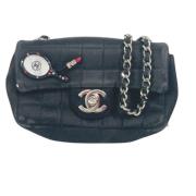 Pre-owned Canvas chanel-bags Chanel Vintage , Black , Dames