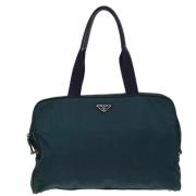 Pre-owned Fabric totes Prada Vintage , Green , Dames