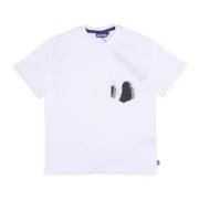 Witte Pocket Tee Heren T-Shirt Octopus , White , Heren