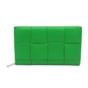 Pre-owned Leather wallets Bottega Veneta Vintage , Green , Dames