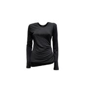 Gedrapeerd Shirt met Lange Mouwen Isabel Marant Étoile , Black , Dames