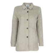 Corduroy Overhemdjasje Roccia Vicario Cinque , Beige , Dames