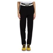 Sportieve Viscose Blend Leggings Elisabetta Franchi , Black , Dames