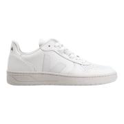 Witte Leren Dames Sneakers V-11 Veja , White , Dames