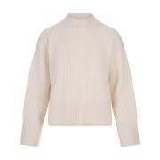 Ijsgekleurde Cashmere Antonia Pullover Fedeli , White , Dames