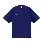 Logo T-shirt Vetements , Blue , Heren