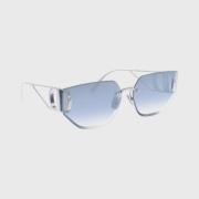 Montaigne Zonnebril Zwarte Frame Dior , Gray , Dames