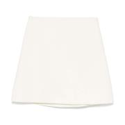 Witte Wollen Rok Rechte Zoom Ermanno Scervino , White , Dames