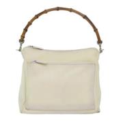 Pre-owned Fabric gucci-bags Gucci Vintage , White , Dames