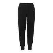 Relaxed Fit Harem Pant Sweatpants Pitch Black Cream , Black , Dames