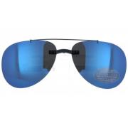 Aviator Zonnebril Blauw Gepolariseerd Spiegel Silhouette , Gray , Unis...