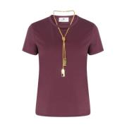 Rode Gebreide Top Ma00946E2-Cg3 Elisabetta Franchi , Red , Dames