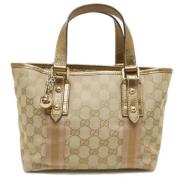 Pre-owned Canvas gucci-bags Gucci Vintage , Beige , Dames