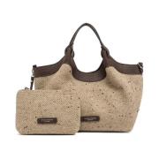 Geweven Dua Schoudertas Gianni Chiarini , Brown , Dames