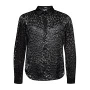 Transparante shirt Versace , Black , Heren