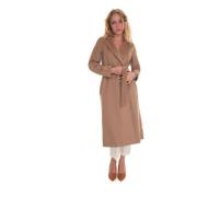 Belted Coats Max Mara Studio , Beige , Dames