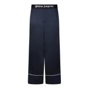 Stijlvolle Blauwe Broek Palm Angels , Blue , Dames