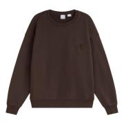 Vintage Love Birds Sweatshirt Pinko , Brown , Dames