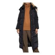 Lange jas met afneembare capuchon Woolrich , Black , Dames