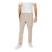 Beige Rits Knoop Broek Zakken Lente/Zomer Antony Morato , Beige , Here...