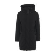 Zwarte Drielagige Parka Aw24 Peuterey , Black , Heren