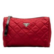 Pre-owned Fabric clutches Prada Vintage , Red , Dames