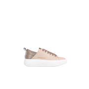 Nude Light Bronze Sporty Sneakers Alexander Smith , Pink , Dames