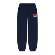 Sweatpants met logo Sporty & Rich , Blue , Unisex