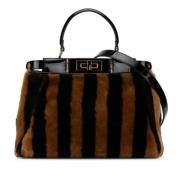 Pre-owned Fur handbags Fendi Vintage , Black , Dames