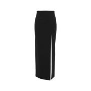 Hoge Taille Maxi Rok met Zijsplit Gender , Black , Dames