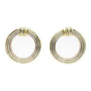 Pre-owned White Gold earrings Cartier Vintage , Yellow , Dames