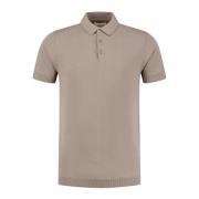 Essential Knitwear Polo Bruin Heren Pure Path , Brown , Heren