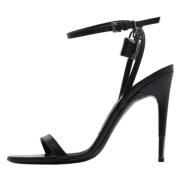 Pre-owned Leather sandals Tom Ford Pre-owned , Black , Dames