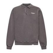 Club LS Polo Sweatshirt Represent , Gray , Heren