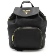 Pre-owned Leather backpacks Prada Vintage , Black , Dames