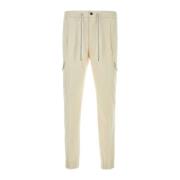 Stretch Katoen Ivoor Broek PT Torino , Beige , Heren