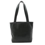 Pre-owned Leather totes Chanel Vintage , Black , Dames