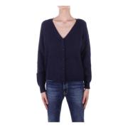 Blauwe Cardigan Sweater met Knopen H2O , Blue , Dames