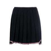 Geplooide Mini Rok van Merinowol Thom Browne , Blue , Dames