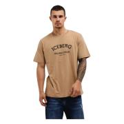 5D Milano T-Shirt Heren Bruin Iceberg , Brown , Heren