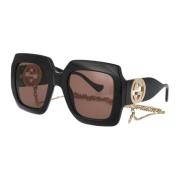 Stijlvolle zonnebril Gg1022S Gucci , Black , Dames