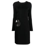 Zwart Leren Cut Out Jurk Tom Ford , Black , Dames