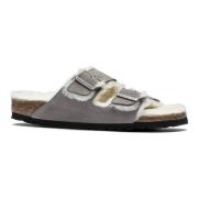 Gevoerde damesslippers Birkenstock , Gray , Heren