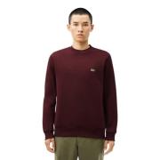 Basis Sweater Heren Donkerrood Lacoste , Red , Heren