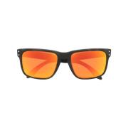 Zwart/oranje Holbrook Zonnebril Oakley , Black , Unisex